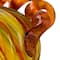 Glitzhome® Short Glass Pumpkin, Multicolor Stripes